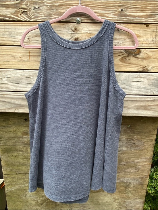 Maurices Tops - Maurice’s Flowy Womens Sleeveless Ribbed Tank Top Charcoal Blue Size Large